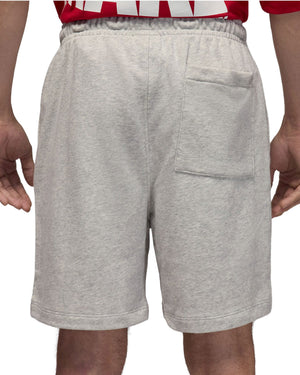 Jordan Brooklyn Fleece Shorts - Grey Heather / White - -