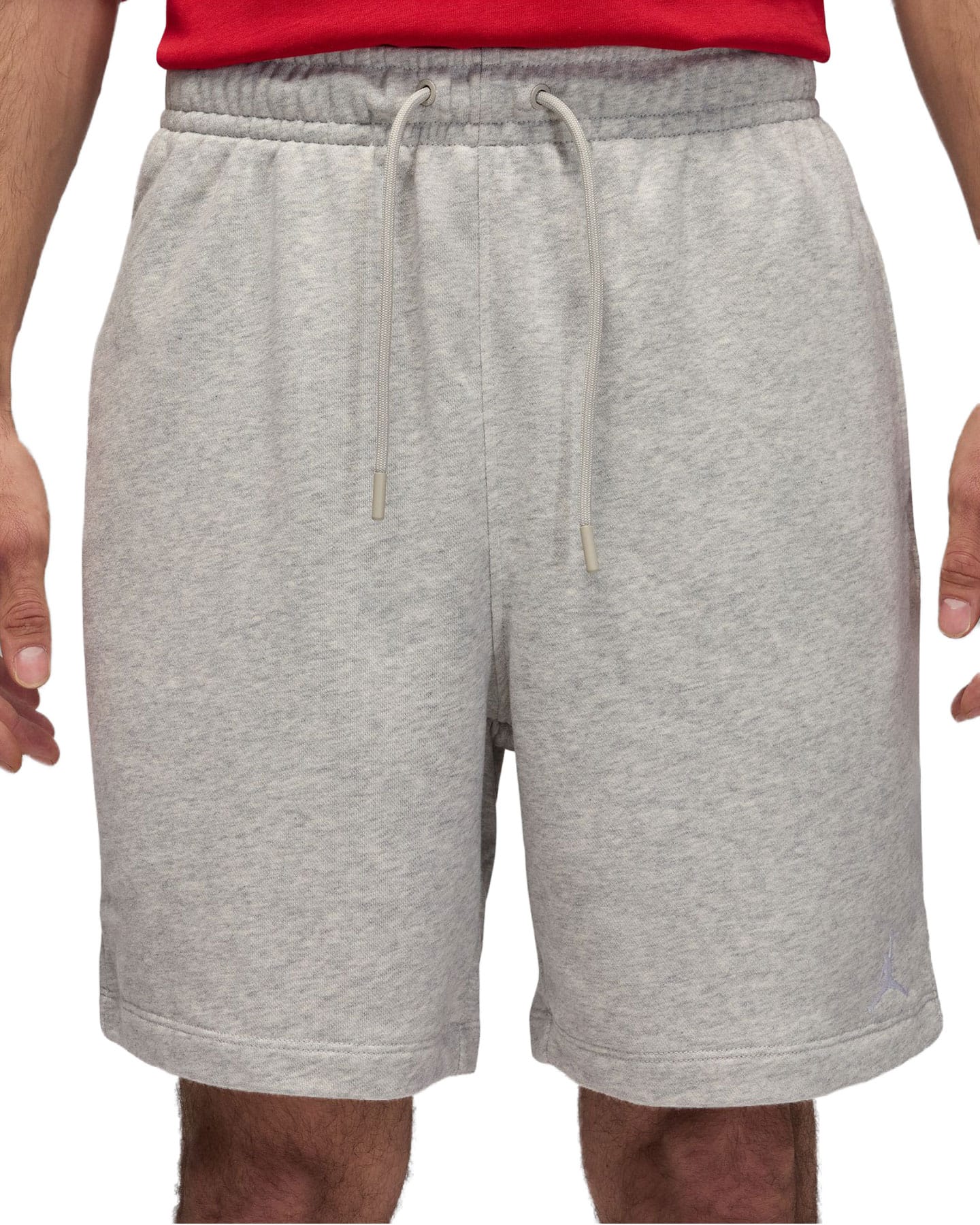 Jordan Brooklyn Fleece Shorts - Grey Heather / White - -