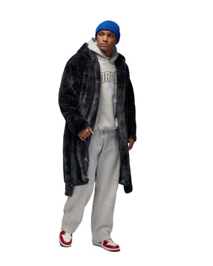 Jordan Brooklyn Holiday Fur Robe - Thunder Grey - -
