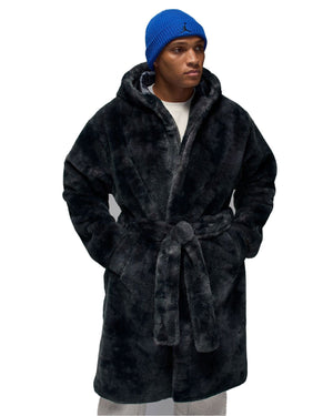 Jordan Brooklyn Holiday Fur Robe - Thunder Grey - -
