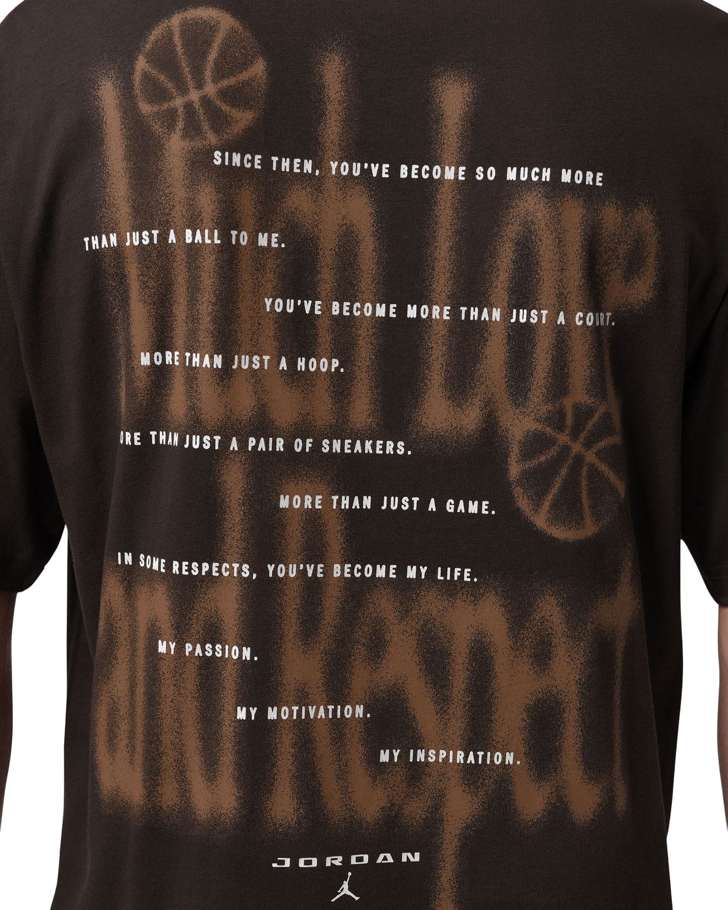 Jordan Brooklyn Love Tee - Shadow Brown - -