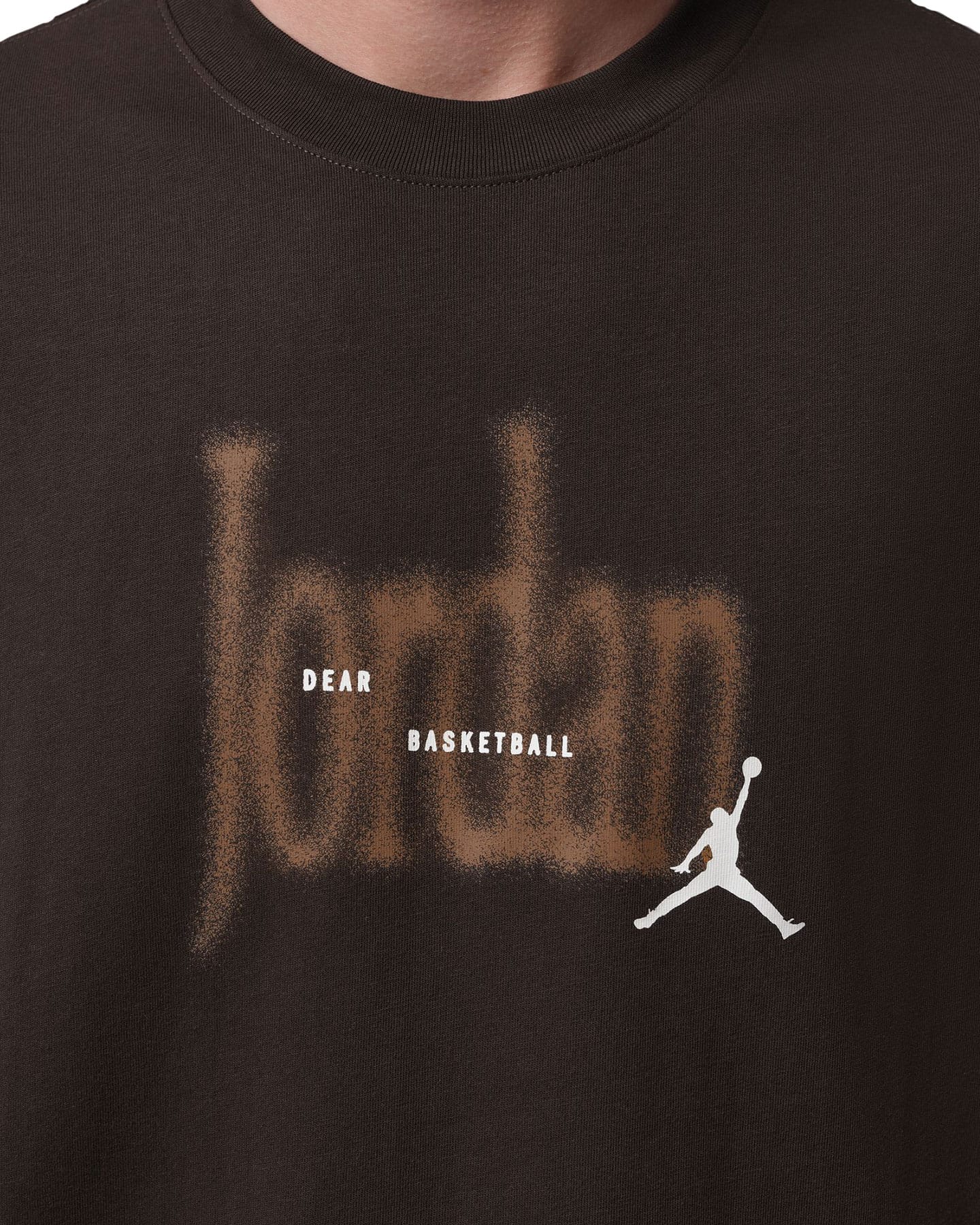 Jordan Brooklyn Love Tee - Shadow Brown - -