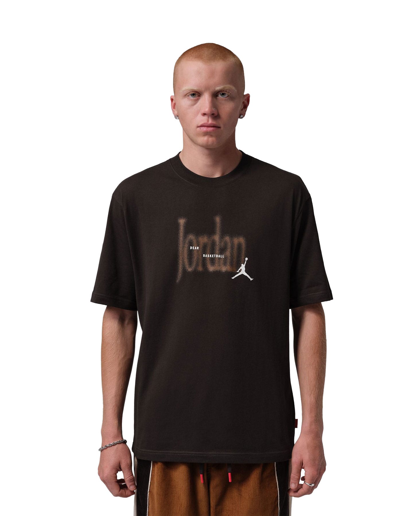 Jordan Brooklyn Love Tee - Shadow Brown - -