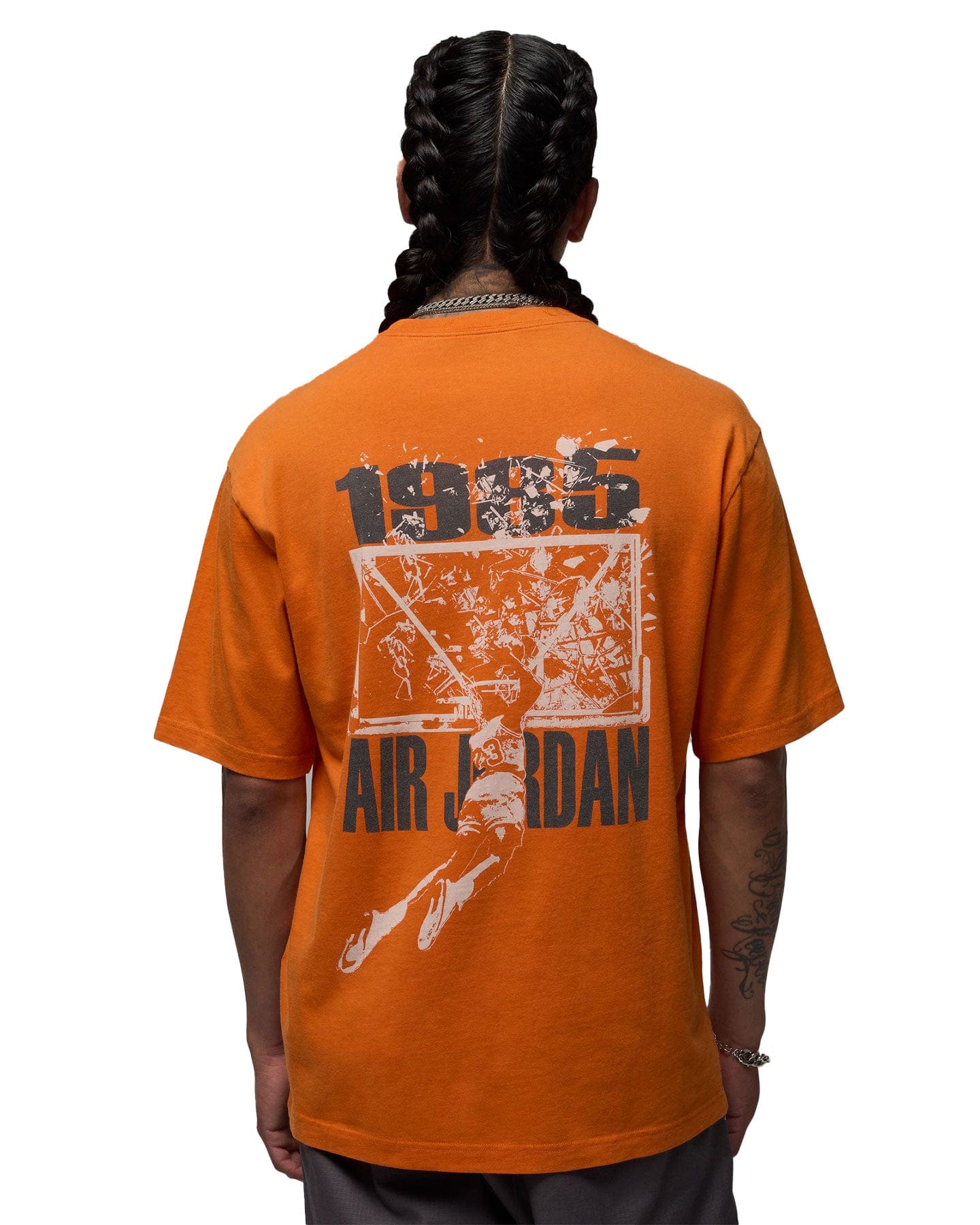 Jordan Brooklyn Oversized Shattered Backboards Tee - Starfish / Sail - -