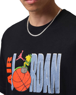 Jordan Cartoon Graphic Tee - Black - -