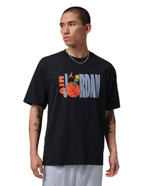 Jordan Cartoon Graphic Tee - Black - -