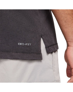 Jordan Dri-Fit Sport Short Sleeve Tee - Black / White - -