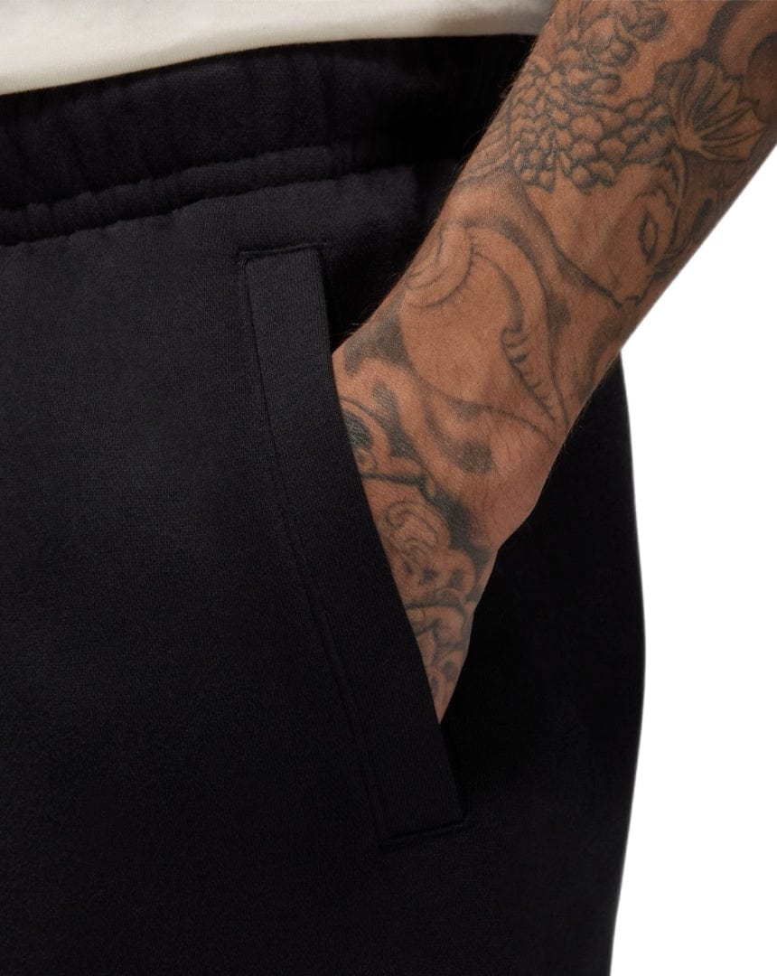 Jordan Essential Baseline Fleece Pants - Black / Gym Red - -