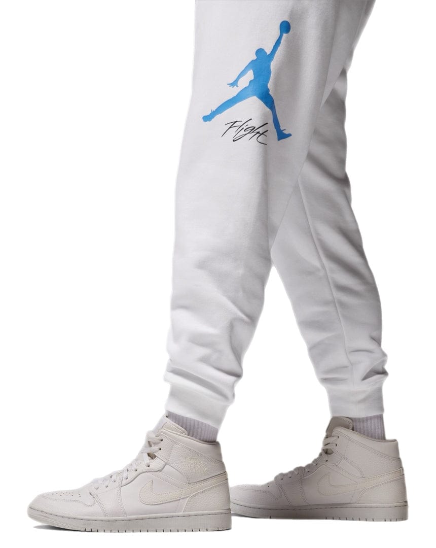 Jordan Essential Baseline Fleece Pants - White / Legend Blue - -