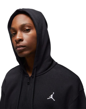 Jordan Essentials Fleece Full-Zip Hoodie - Black / White - -