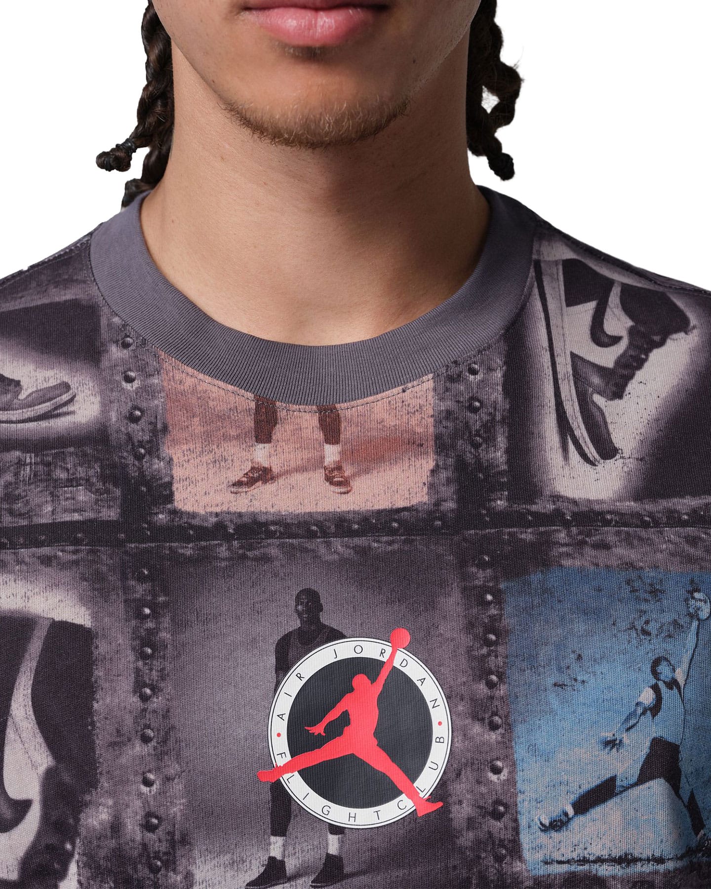 Jordan Flight Club AOP Tee - Black - -
