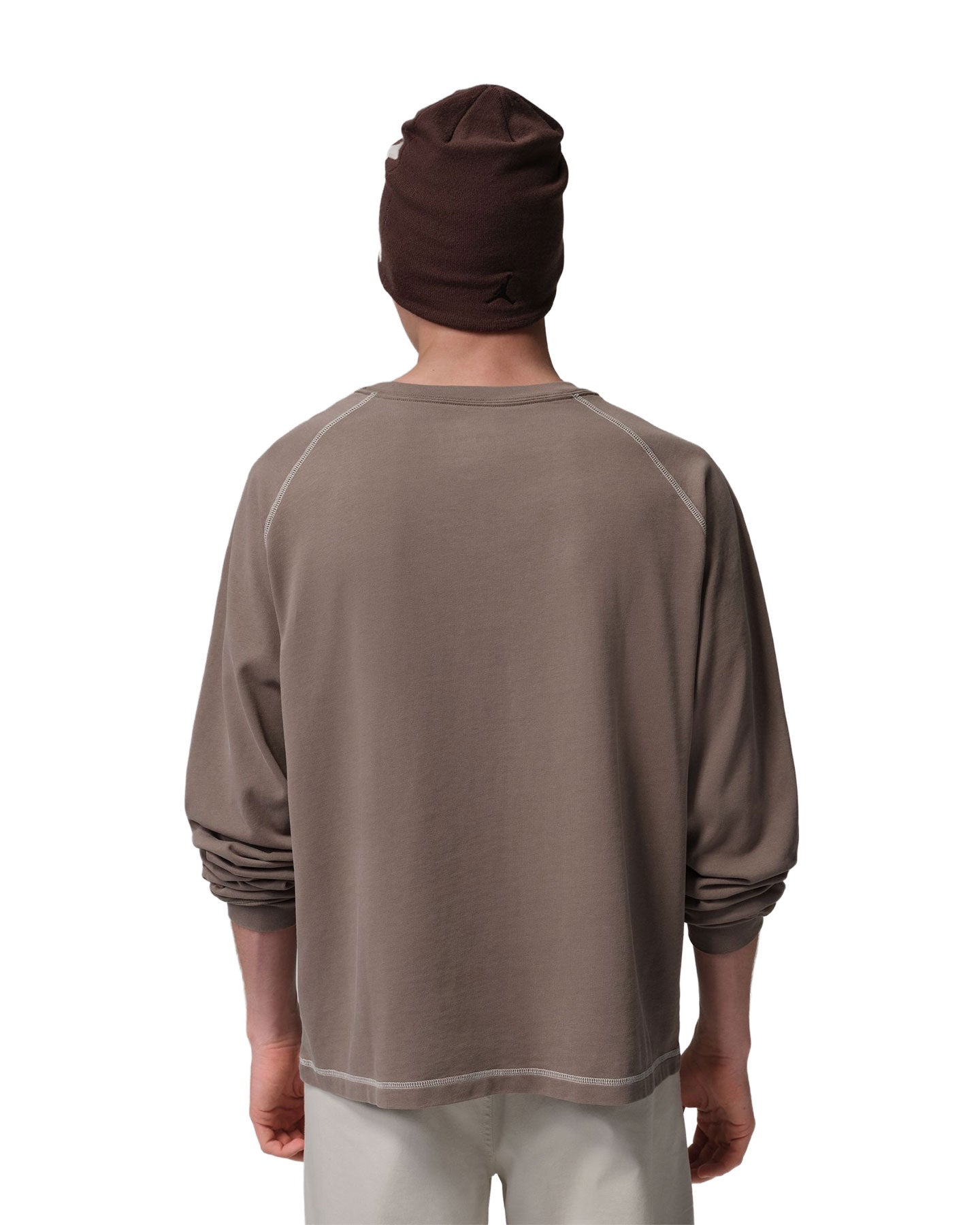 Jordan Flight Heavyweight Longsleeve Shirt - Olive Grey / Sail - -