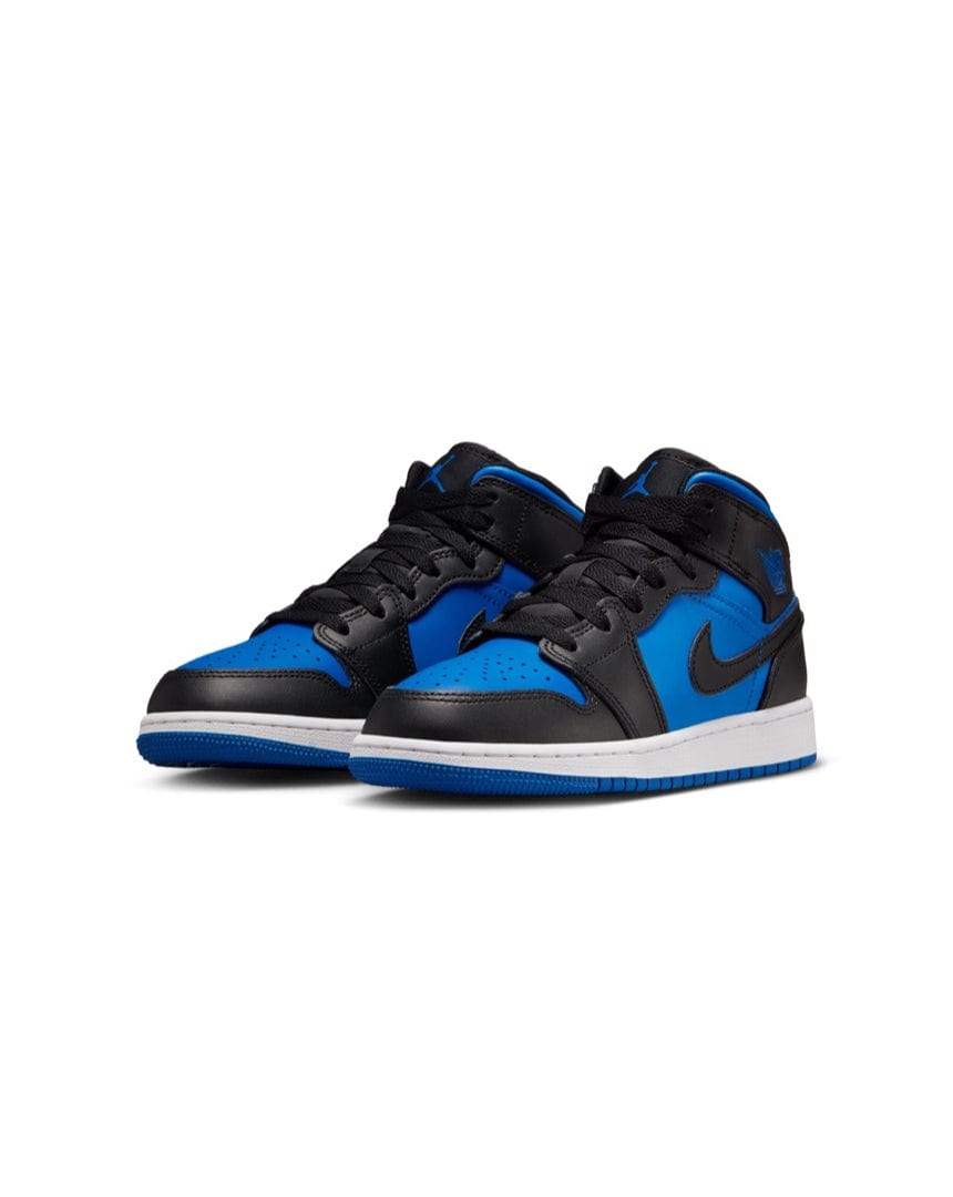 Jordan Footwear Jordan 1 Mid ( GS ) - Black / Royal Blue