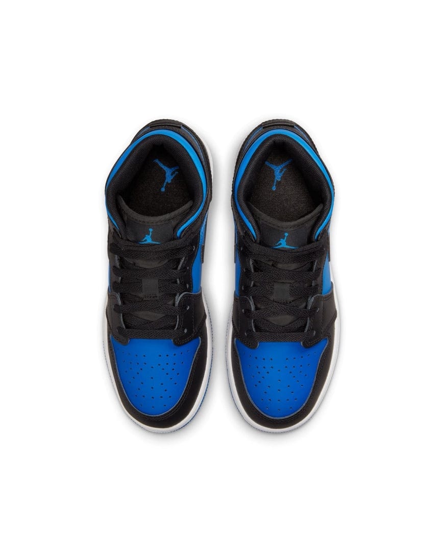 Jordan Footwear Jordan 1 Mid ( GS ) - Black / Royal Blue