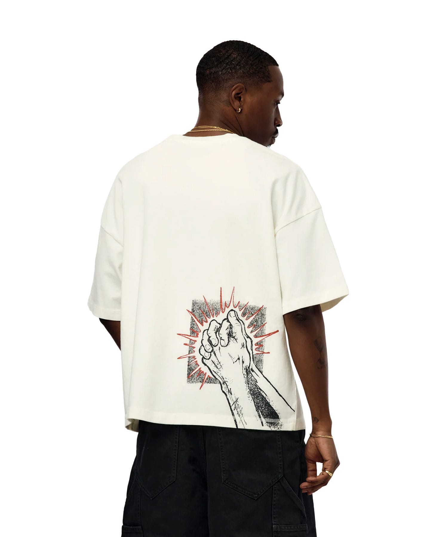 Jordan "Forgive Me" Tee - Sail / NC - Black - -