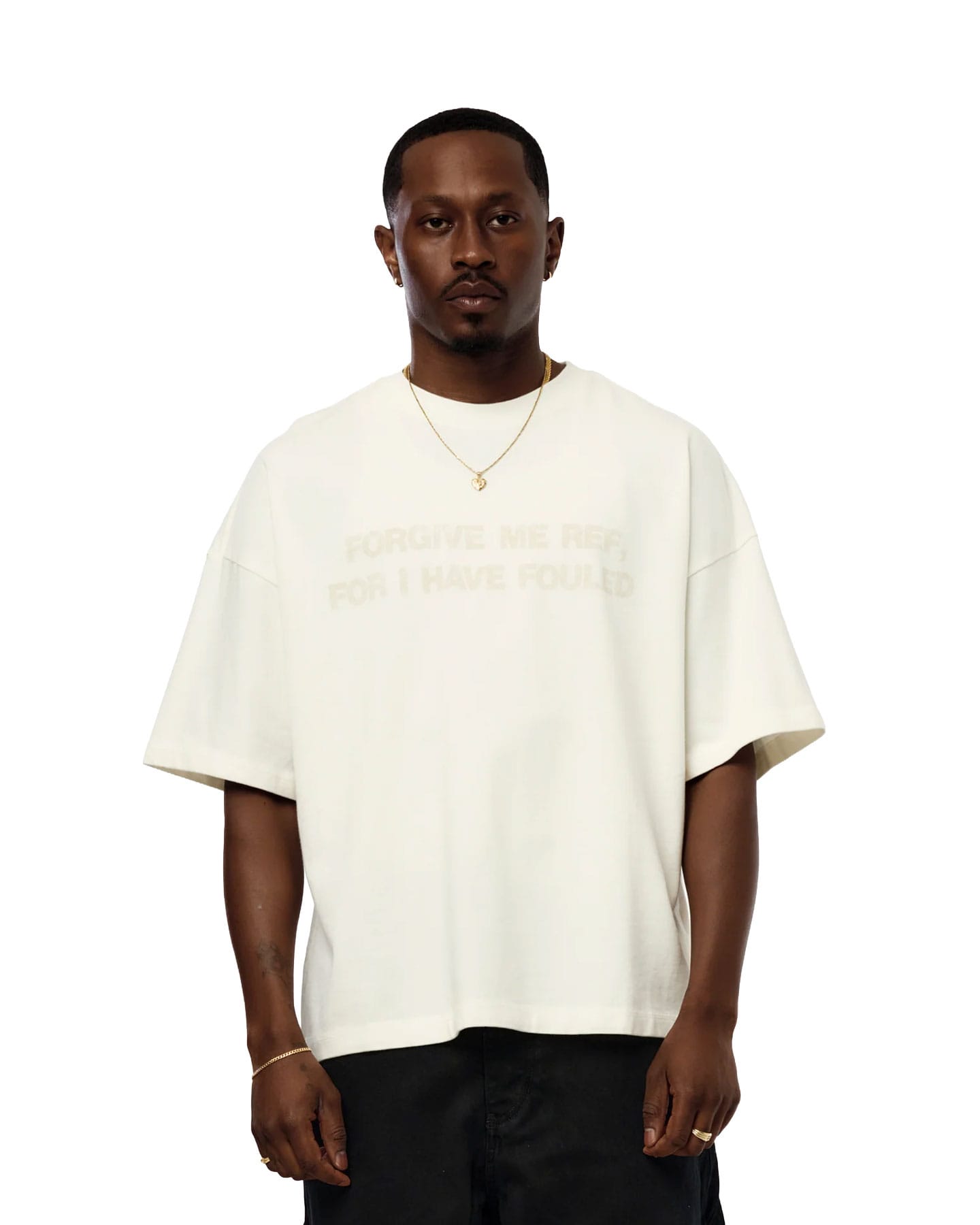 Jordan "Forgive Me" Tee - Sail / NC - Black - -