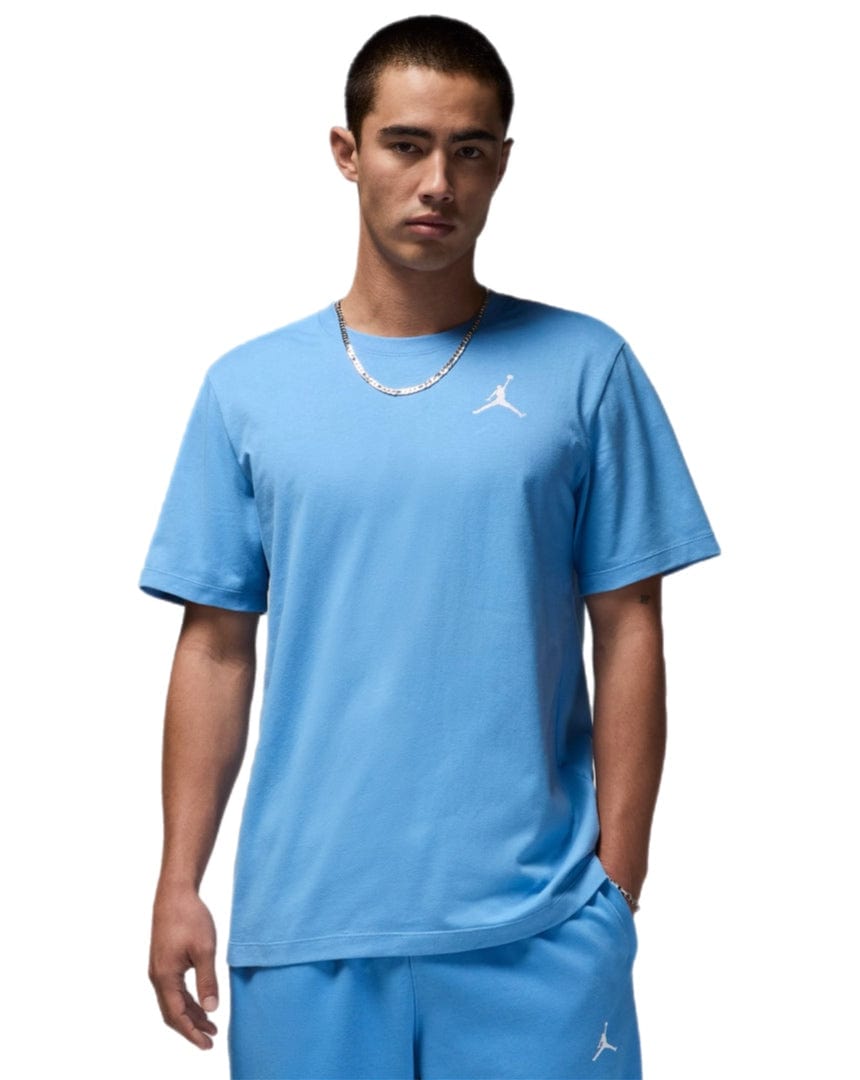 Jordan Jumpman Embroidered Short Sleeve Tee - Legend Blue / White - DC7485 469 - 197600980419