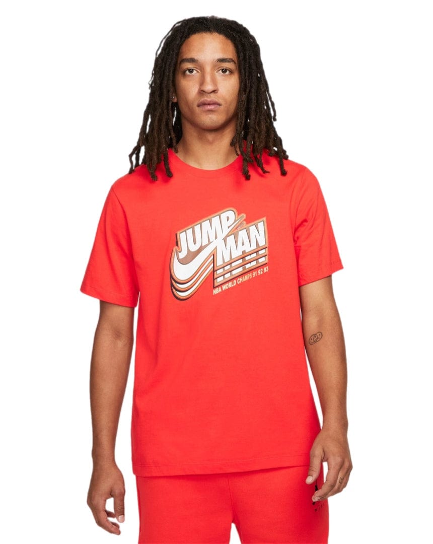 Jordan Jumpman SS Graphics Tee - Orange - DC9773 673 - 195243581147