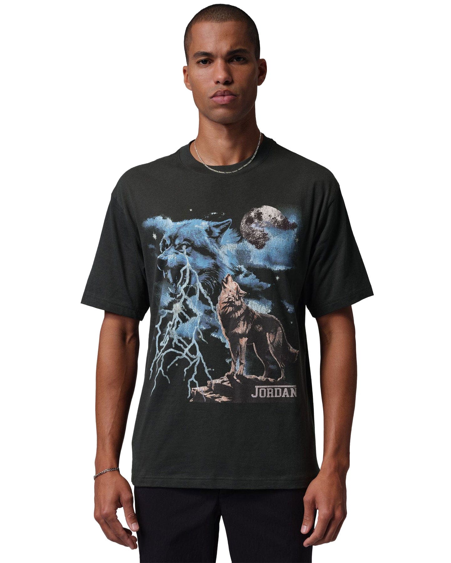 Jordan NC Howl Graphics SS Tee - Black - -