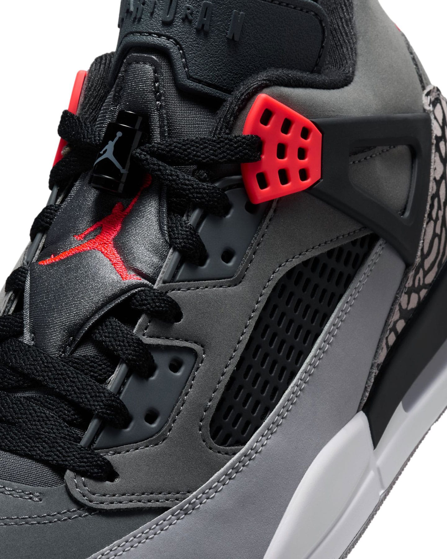 Jordan Spizike Low - Dark Grey / Infrared - Black - Cement Grey - -