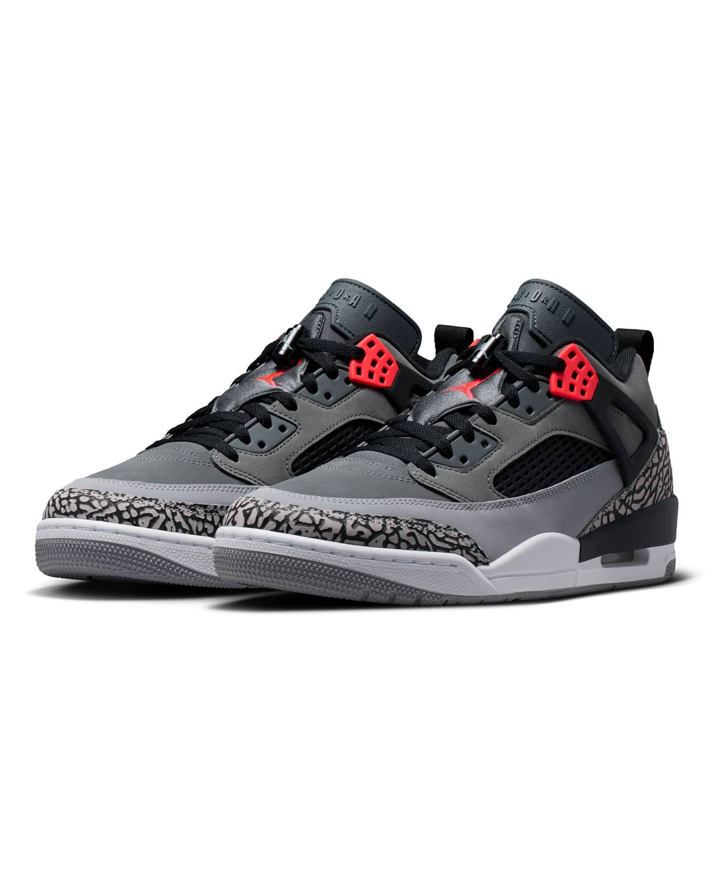 Jordan Spizike Low - Dark Grey / Infrared - Black - Cement Grey - -
