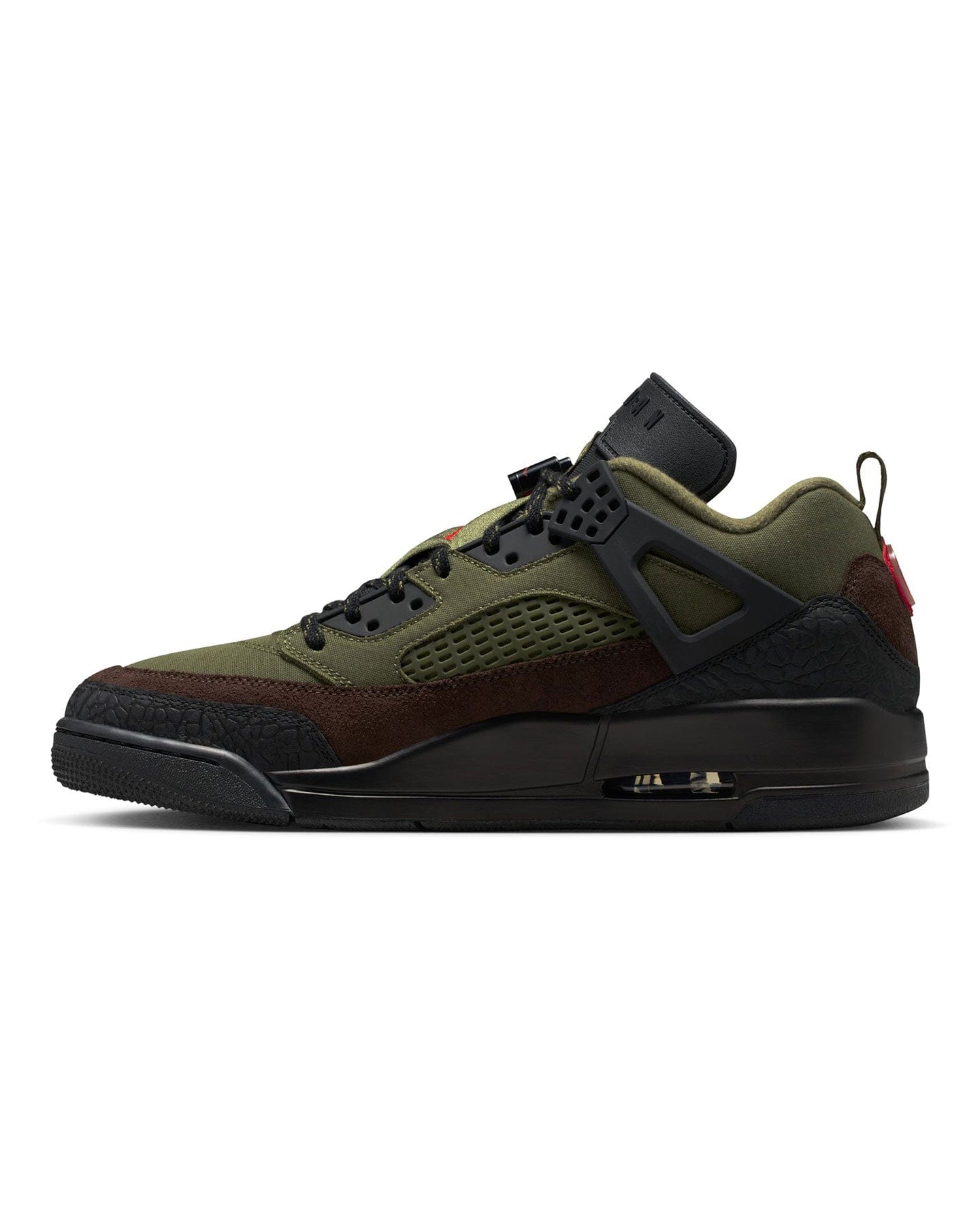 Jordan Spizike Low - Medium Olive / University Red - Black - -