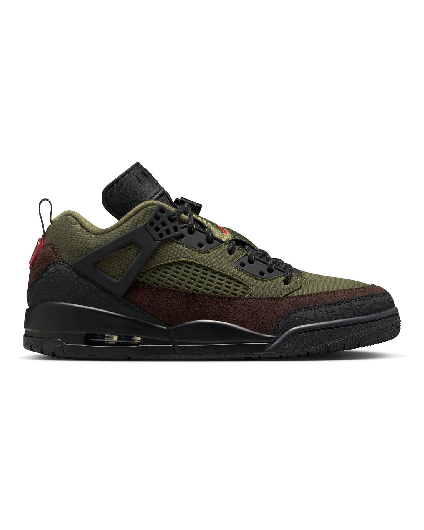 Jordan Spizike Low - Medium Olive / University Red - Black - -