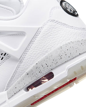 Jordan Spizike Low - White / Black - Grey Fog - Fire Red - -