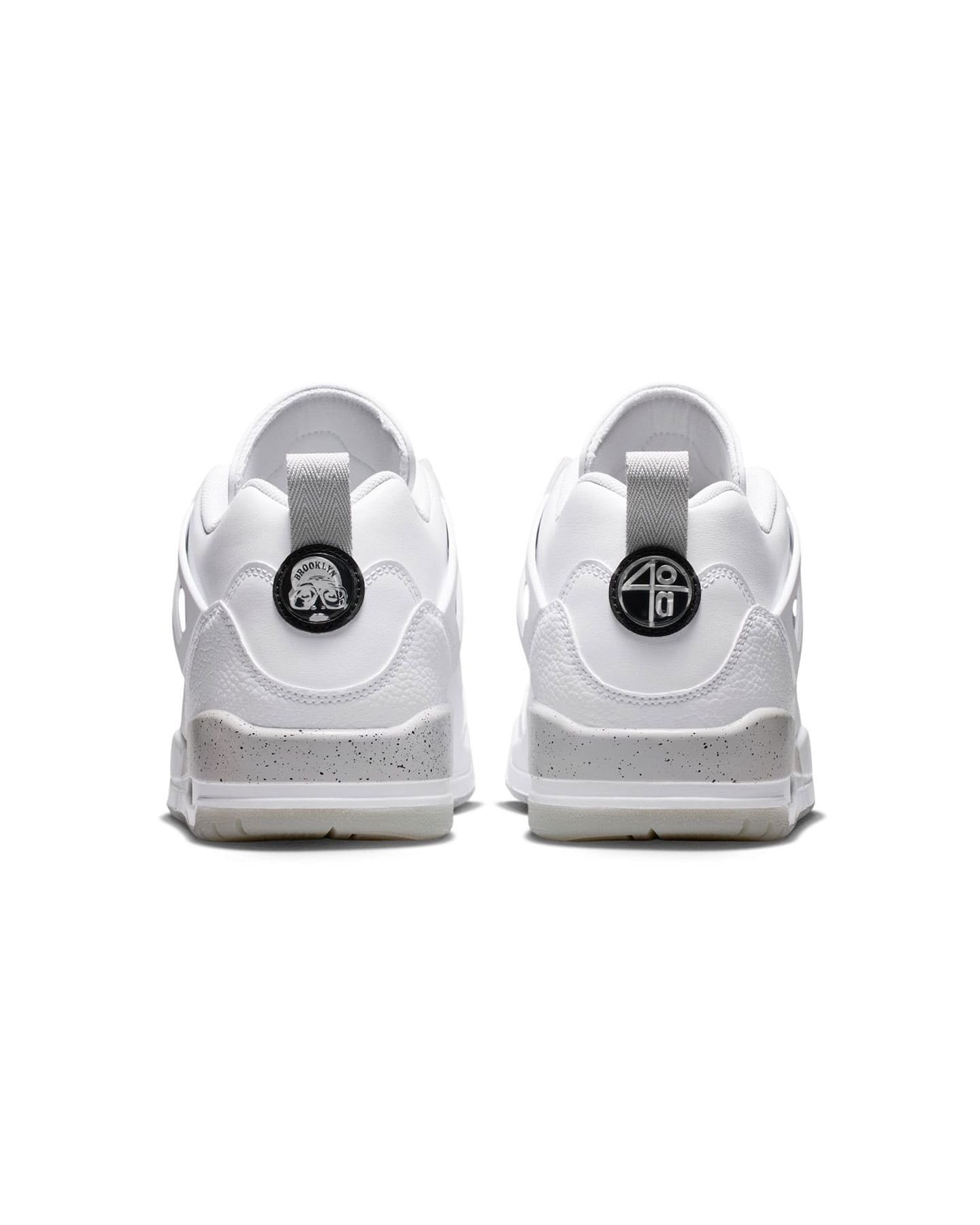Jordan Spizike Low - White / Black - Grey Fog - Fire Red - -