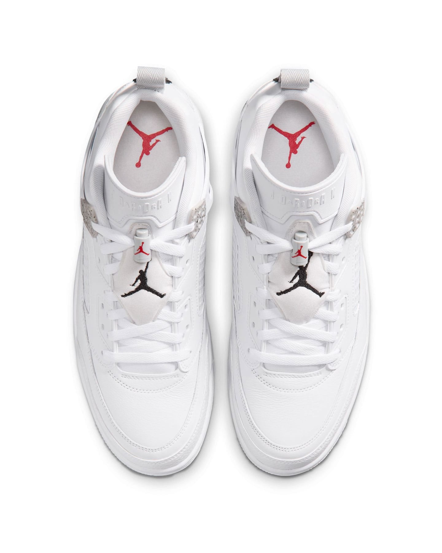 Jordan Spizike Low - White / Black - Grey Fog - Fire Red - -