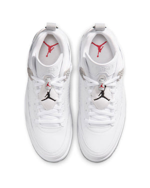 Jordan Spizike Low - White / Black - Grey Fog - Fire Red - -