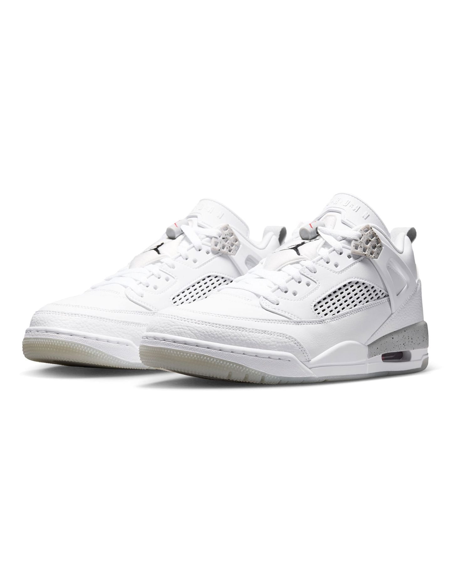 Jordan Spizike Low - White / Black - Grey Fog - Fire Red - -