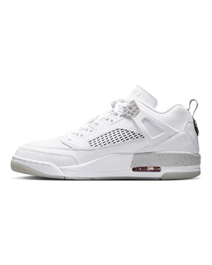 Jordan Spizike Low - White / Black - Grey Fog - Fire Red - -