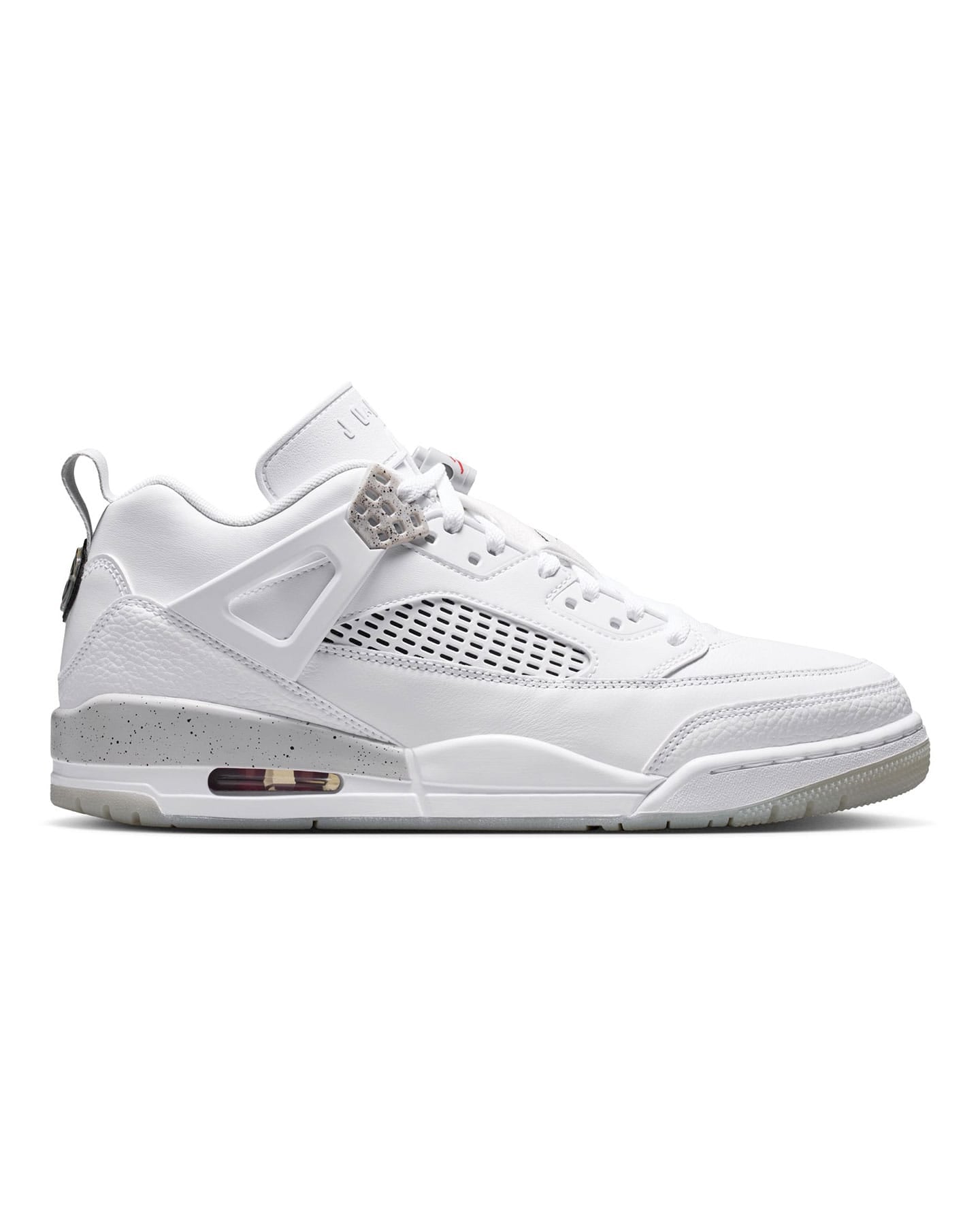 Jordan Spizike Low - White / Black - Grey Fog - Fire Red - -