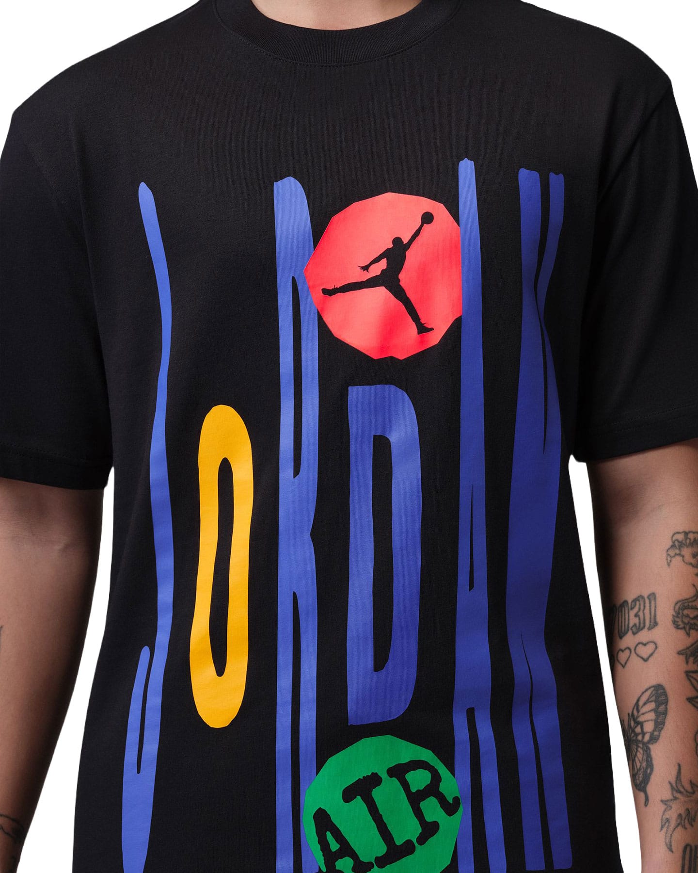 Jordan Technicolor Graphic Tee - Black - -