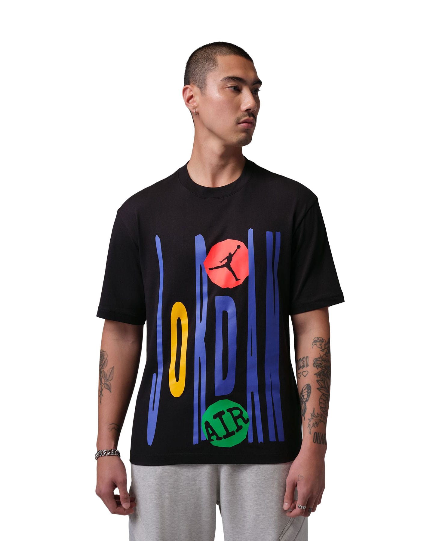 Jordan Technicolor Graphic Tee - Black - -