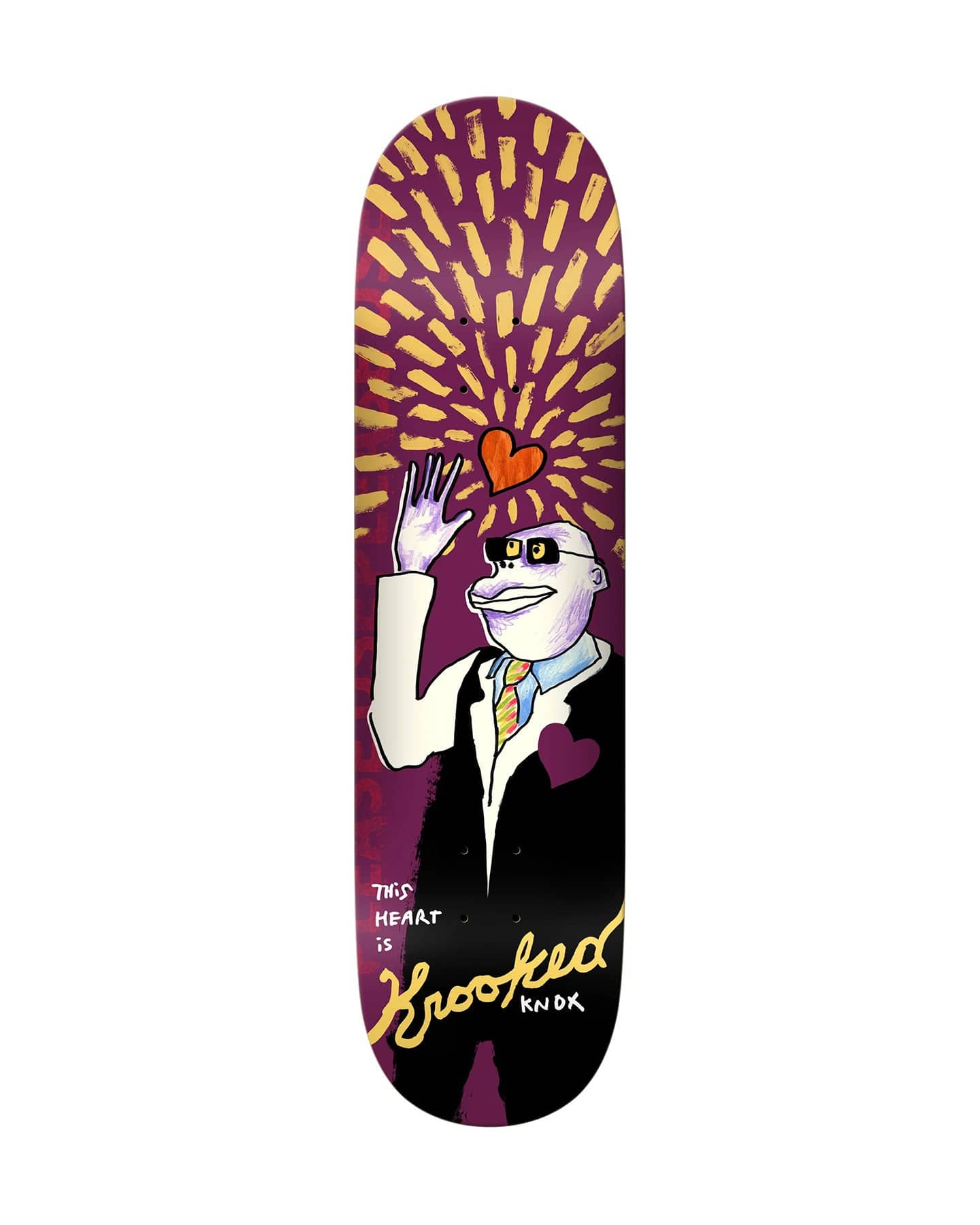 Krooked Knox This Heart Deck - 8.5" - 100230056KN - 888560382831
