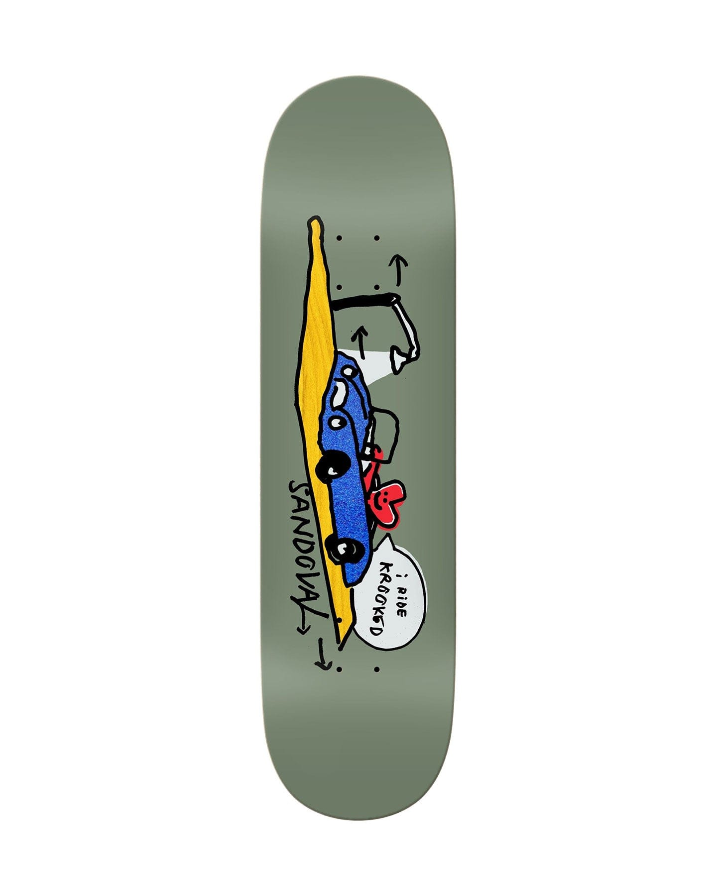 Krooked Sandoval I Ride Deck - 100230009SA00 -
