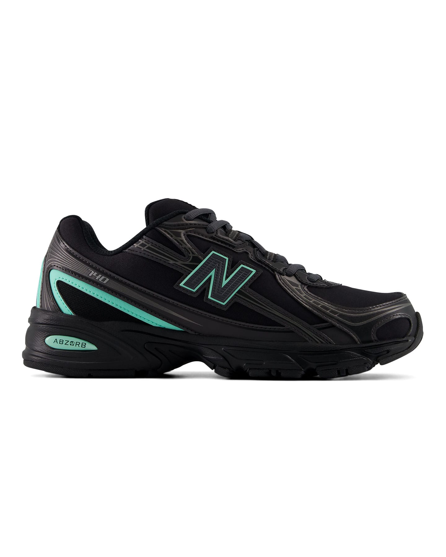 New Balance 740 - Black / Green - -