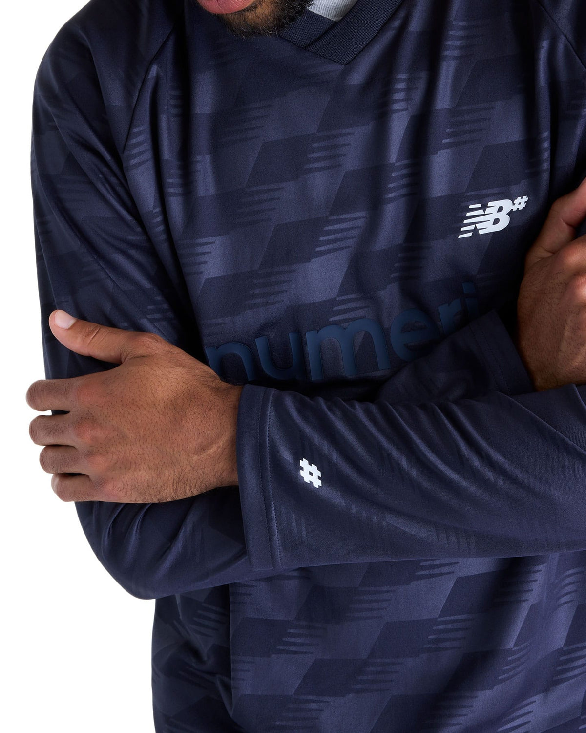 New Balance Jersey Long Sleeve - Dark Night - -