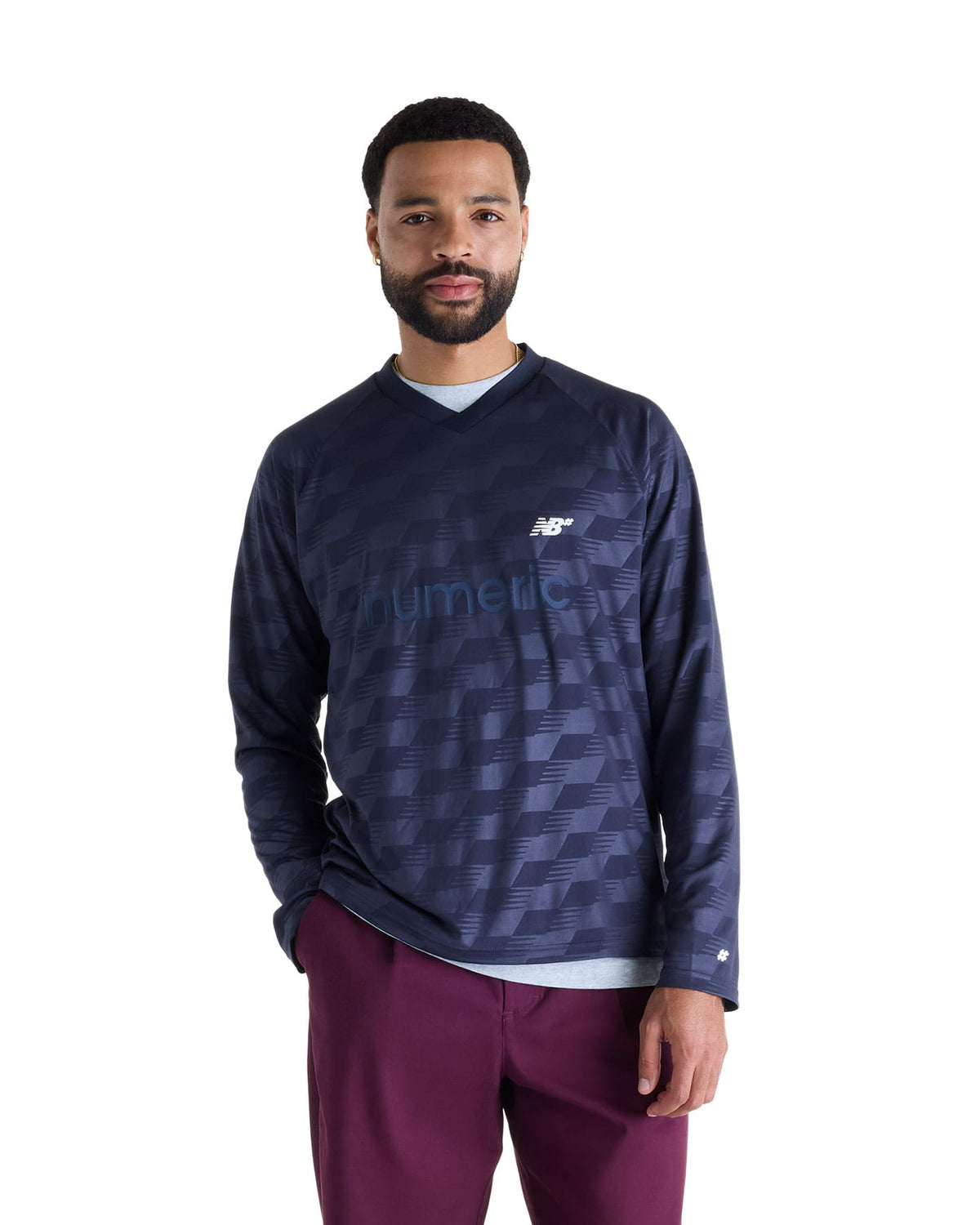 New Balance Jersey Long Sleeve - Dark Night - -