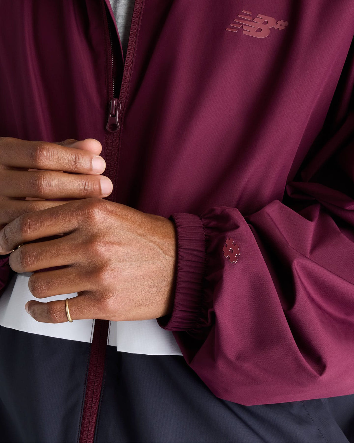New Balance Numeric Archive Jacket - Mulled Wine / Dark Night - -