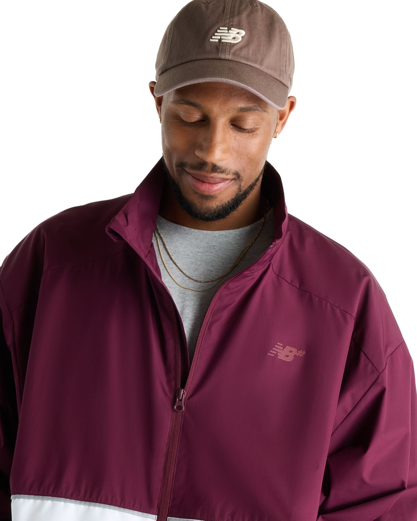 New Balance Numeric Archive Jacket - Mulled Wine / Dark Night - -