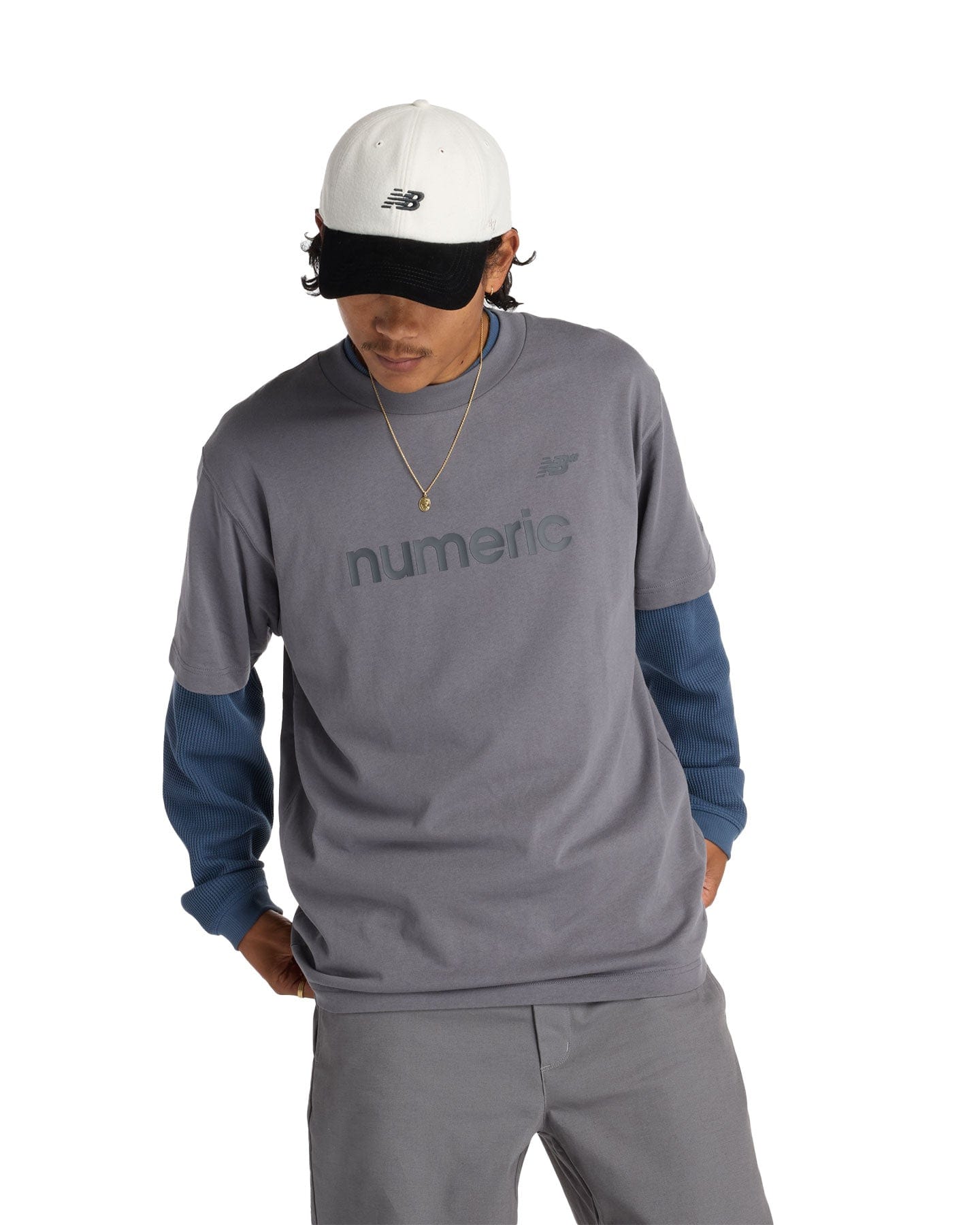 New Balance Numeric Athletic Cotton Tee - Castle Rock - -
