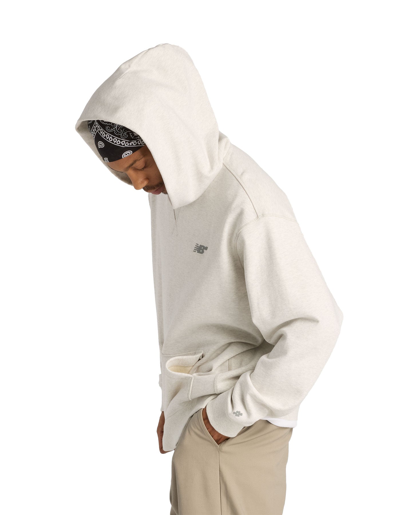 New Balance Numeric Athletic French Terry Hoodie - Oatmeal Heather - -