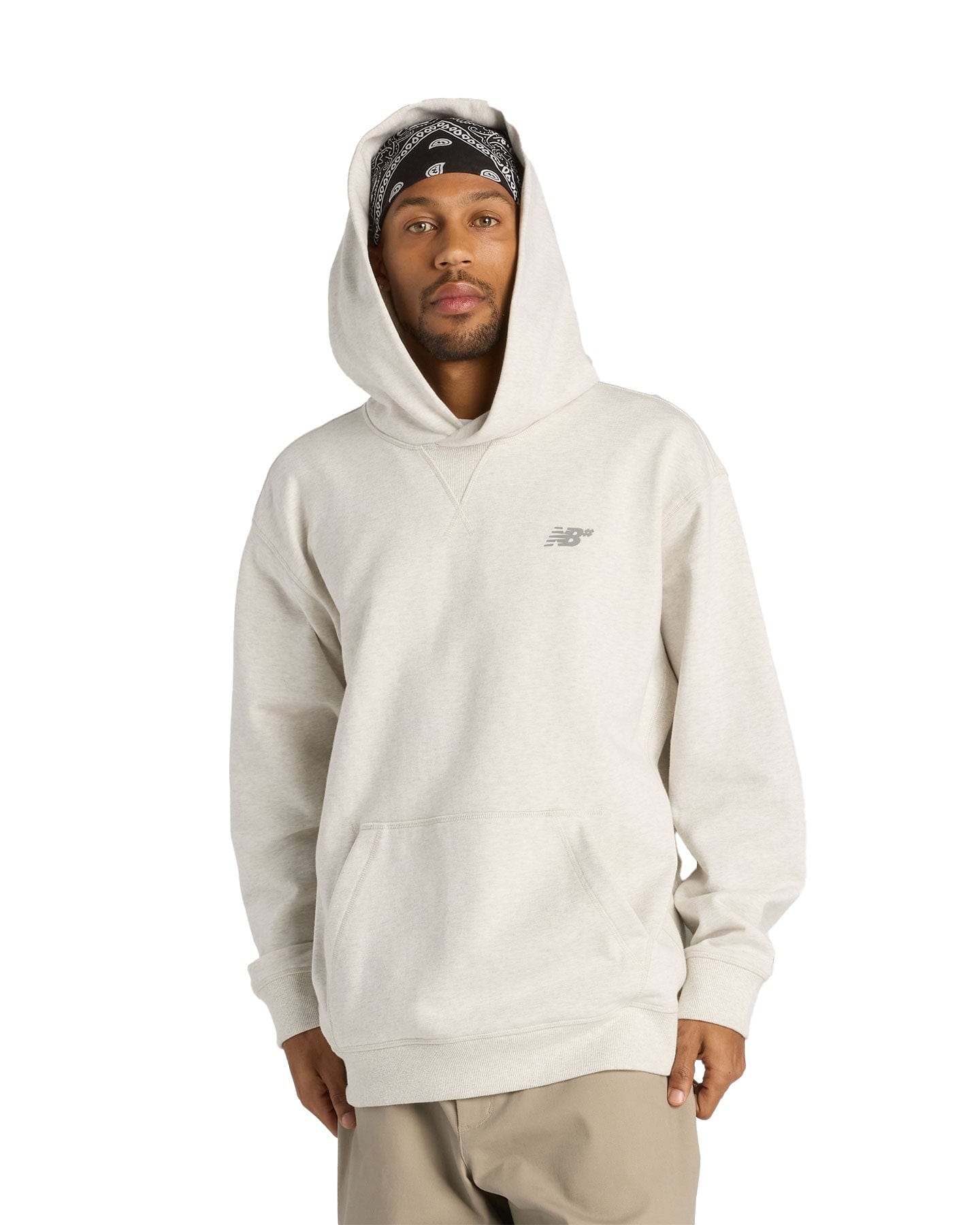 New Balance Numeric Athletic French Terry Hoodie - Oatmeal Heather - -
