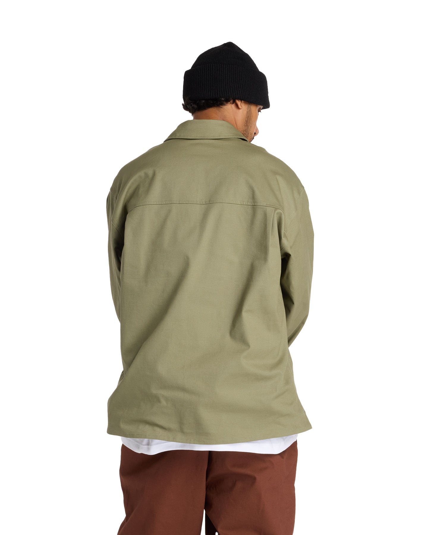New Balance Numeric Button Up Shirt - Dark Olivine - -