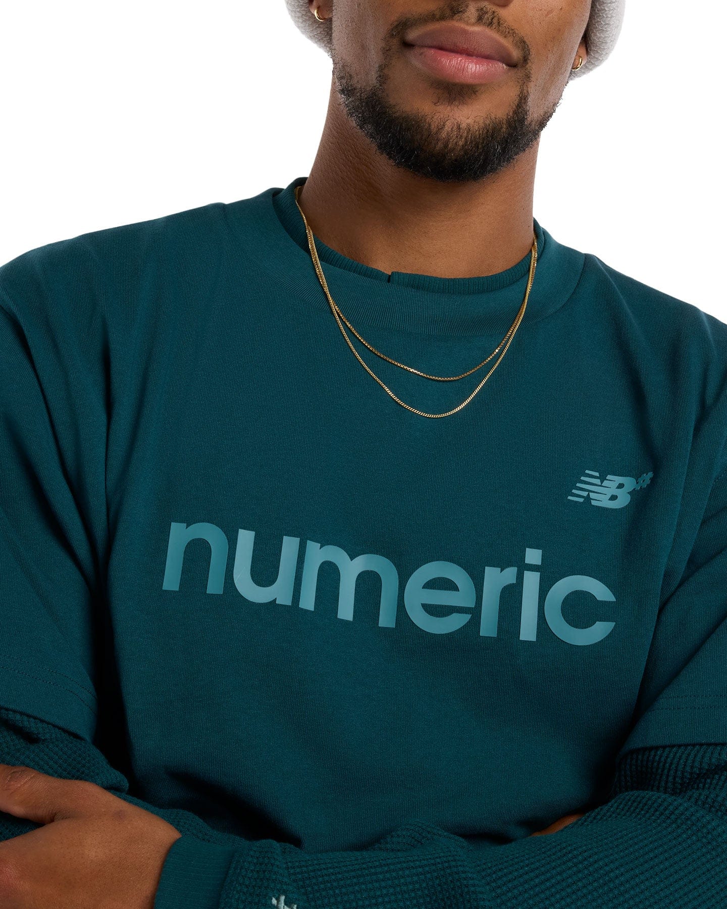 New Balance Numeric Cotton T-Shirt - Medusa Green - -