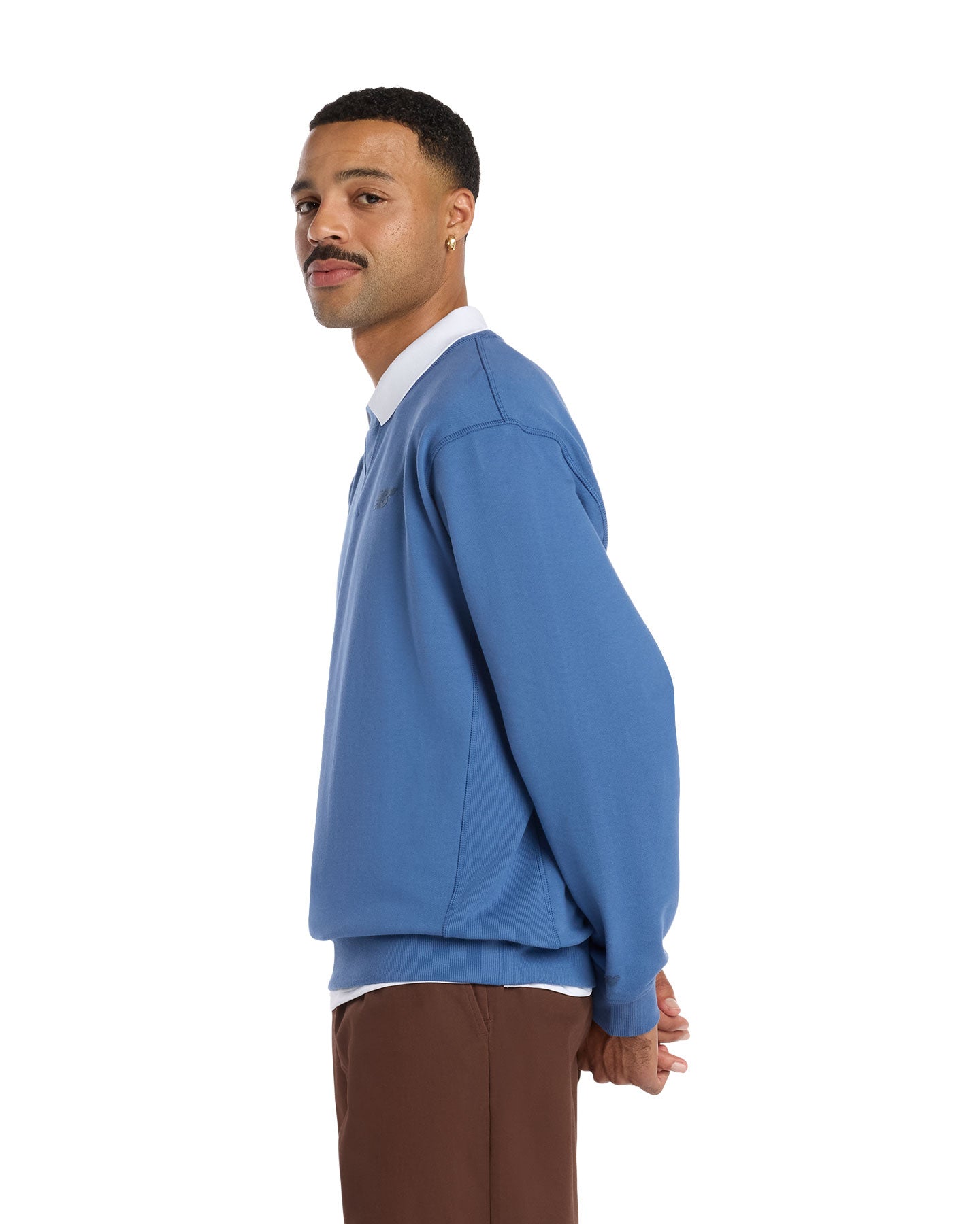 New Balance Numeric French Terry Crewneck - Magic Blue - -