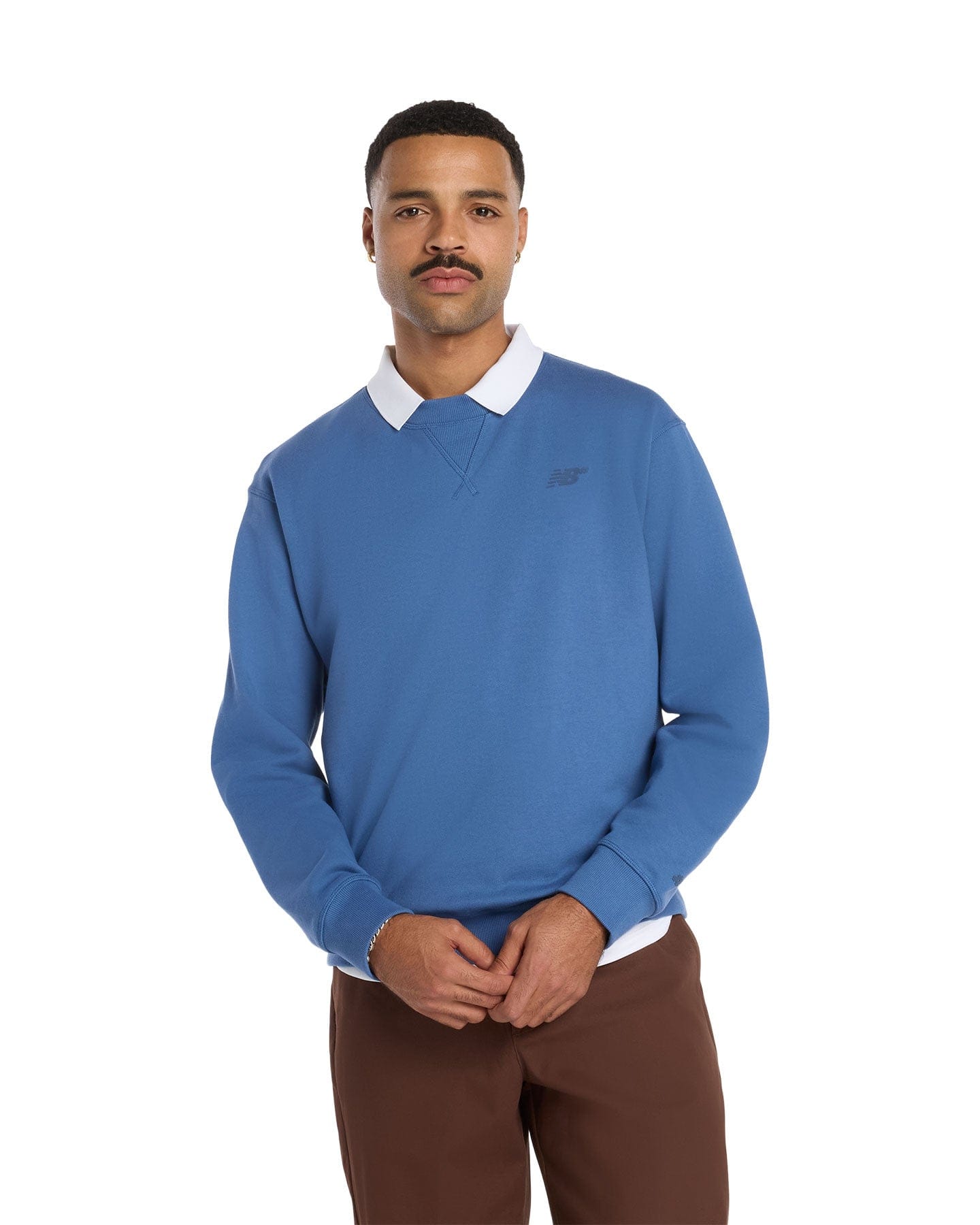New Balance Numeric French Terry Crewneck - Magic Blue - -